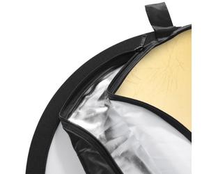 Diamètre env. 107 cm, coloris : transparent / blanc / noir / argent / or, avec sac de transport