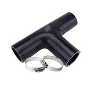 Diamètre intérieur du tuyau en silicone en forme de T : 51/57/63/70/76 mm, joint en caoutchouc de silicone de turbine, utilisé pour les tubes de refroidisseur, diamètre intérieur 25 mm/35 mm (noir