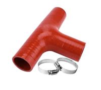 Diamètre intérieur du tuyau en silicone en forme de T 51/57/63/70/76 mm, joint en caoutchouc de silicone de turbine, utilisé pour les tubes de refroidisseur, diamètre intérieur 25 mm/35 mm (rouge, 130