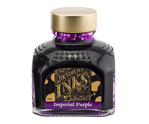 Diamine Bouteilles d'encre - Choisissez la couleur et la taille du flacon 80 ml/250 ml/500 ml, parfaites pour les artistes, les écrivains, les écoles, les grands lieux de travail (80 ml, violet
