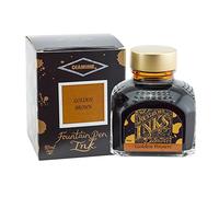 Diamine Flacon d'encre de stylo plume, 80 ml, turquoise marron doré