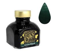 Diamine Flacon d'encre de stylo plume 80 ml Turquoise noir/vert