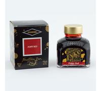 Diamine Flacon d'encre pour stylo plume 80 ml Turquoise Rouge Coquelicot