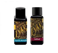 Diamine Lot de 2 cartouches d'encre pour stylo plume 30 ml Rouge sang et aurore boréale