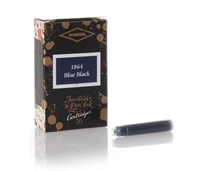 Diamine - Standard Cartouches d'encre, 1864 Blue Black, 20 cartouches