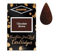 Diamine - Standard Cartouches d'encre, Chocolate Brown 6 cartouches