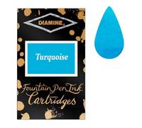 Diamine Stylo plume cartouches d'encre turquoise