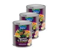 diamir - Lot 3x Macédoine de fruits au sirop - 4/4 - Boîte 840g