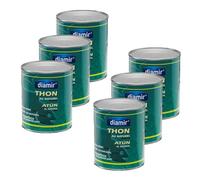 diamir Lot 6x Thon morceaux au naturel - 4/4 - Boîte 800g