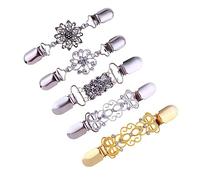 Diamond 5pcs Set Châle Boucle Collier Broches Clips métalliques pour Les vêtements élégants Fonctionnels