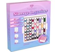 DIAMOND ART CLUB Organiseur de rangement pour peinture diamant - 54 conteneurs de qualité supérieure pour le rangement de diamants ou de perles - Portable, empilable et multi-tailles, accessoires