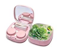 Diamond Art Étui à lentilles de contact avec pince à épiler, outil de retrait pour usage quotidien et extérieur, 11-rose, Moderne