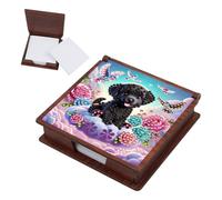Diamond Art Kit Boîte à notes | Support pour notes adhésives et organiseur de papier mémo avec motif mosaïque | Boîte de rangement créative pour bureau pour la maison, l'école et le lieu de travail