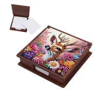 Diamond Art Kit Boîte à notes | Support pour notes adhésives et organiseur de papier mémo avec motif mosaïque | Boîte de rangement créative pour bureau pour la maison, l'école et le lieu de travail