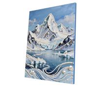 Diamond Art Kits with Pearls for Adults,DIY Pearl Painting Kit with Frame Pearl Gem Paintings Picture Arts Craft for Adults/Beginners Gift Home Wall Decor 30x40cm