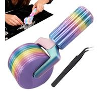 Diamond Art Roller - 3D Diamond Painting Roller Tools, Multipurpose Diamonds Art Straightening Tool, Detachable Diamonds Painting Accessories, Easy Grip Hand Pressing for Craft Lover Gift (A)