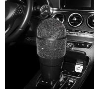 Diamond Car Trash Bin Cup Holder 300ml Waterproof(Black)