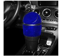 Diamond Car Trash Bin Cup Holder 300ml Waterproof(Blue)