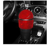 Diamond Car Trash Bin Cup Holder 300ml Waterproof(Red)