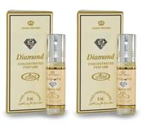 "Diamond Concentrated Perfume Oil 6ml - Long-Lasting, Alcohol-Free Roll-On Attar for Men - Pack of 2"