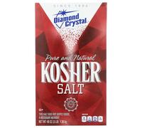 Diamond Crystal Pure and Natural Kosher Salt, 48oz (Pack of 3)