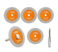 Diamond Disc For Glass,5 Pieces 50mm*5 Mini Diamond Saw Blades For Glass Jade Crystal Wine Bottle Ceramic Tile Marble