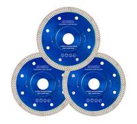 Diamond Disc Stoneware 125 mm x 22.23 mm,3 Pieces Diamond Tile Discs,Intensive Diamond Blade Turbo Extra Fine 1.2 mm for Stoneware Ceramic,Marble,Tiles,Earthenware,Granite