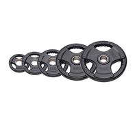 Diamond DISQUE EN FONTE OLYMPIQUE CAOUTCHOUC TRI-GRIP Noir