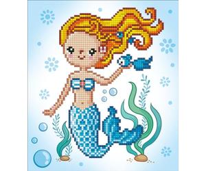 DIAMOND DOTZ 2524628 - Kit de peinture diamant 5D originale - Petite sirène - Avec strass ronds - Pour adultes et enfants à partir de 12 ans