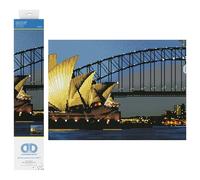 DIAMOND DOTZ 2592690 - Kit de peinture diamant 5D originale - Sydney la nuit - Avec strass ronds - À partir de 12 ans - Intermédiate