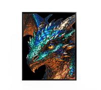 Diamond DOTZ 2595356 Neon Kaleidoskop Drache Peinture diamant 5D originale | Kit de peinture diamant DIY Diamant-Malerei-Kit mit Glitzersteinen für Erwachsene und Kinder ab 12 Jahren