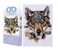DIAMOND DOTZ à la maison - Loup de Dreamtime, Perçage partiel, Dotz ronds, Kits de peinture diamant, Kits d'art diamant pour adultes, Art des pierres précieuses, Art diamant, 40,6 x 53,3 cm