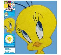 DIAMOND DOTZ CD236000305 - Original 5D Diamond Painting Set Tweety, Looney Tunes Kreativset mit 6.639 Diamant Mosaiksteinen, Malset 32 x 32 cm, DIY Komplettset für Erwachsene und Kinder ab 8 Jahren