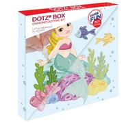 DIAMOND DOTZ DBX-016 Boîte Little Mermaid Diamant Image sur Châssis 28 x 28 x 2,5 cm à Poser ou à Suspendre Idéal pour Les Enfants