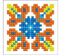 DIAMOND DOTZ DDS.026 - Original Diamond Painting Starter Set Herbst Autumn Mandala 2, Kreativset mit 400 Diamant Mosaiksteinen, Malset ca. 7,6 x 7,6 cm, DIY für Kinder ab 8 Jahren, Extra funkelnd