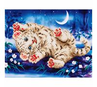 Diamond Dotz - Diamant Kit Peinture - Bébé Tigre Roly Poly 35 x 27cm