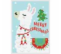 Diamond Dotz - Diamant Kit Peinture - Carte de Vœux Kit - Noël Lama
