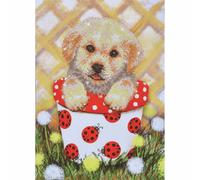 Diamond Dotz - Diamant Kit Peinture - Chiot En Pot 30 x 42cm (30x41.9cm)