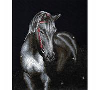 Diamond Dotz - Diamant Kit Peinture - Minuit Stallion Design - Intermédiaire