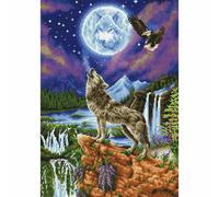 Diamond Dotz - Diamant Kit Peinture - Mystic Loup Design - Avancé