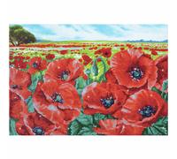 Diamond Dotz - Diamant Kit Peinture - Rouge Coquelicot Field - Intermédiaire