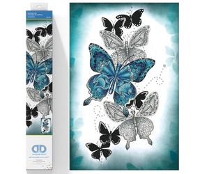 DIAMOND DOTZ Diamond Painting Chemin de Papillon Tableau de diamant 5D Animaux Kit complet de peinture avec diamants Niveau intermédiaire 72 x 47 cm
