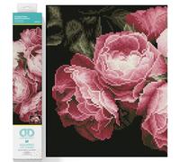 DIAMOND DOTZ Kit d'art de roses vintage - Peinture diamant carrée Dotz pour adultes - 42,9 x 31 cm