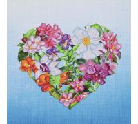 Diamond Dotz Kit De Diamond Painting Fleur Coeur 37 x 37cm