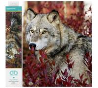 DIAMOND DOTZ Kit de Peinture Diamant, Autumn Wolf