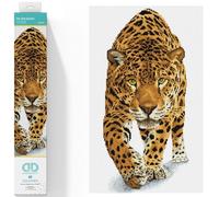 DIAMOND DOTZ Leopard Squares on The Prowl, env. Kit 52 x 32 cm-Peinture Diamant à Faire soi-même pour Enfants et Adultes, DQ9