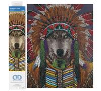 DIAMOND DOTZ Kit de peinture diamant, Wolf Spirit Chief