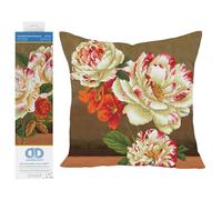 DIAMOND DOTZ KT Coussin brodé Camellia, Camélia et Lily Taille unique