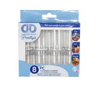 DIAMOND DOTZ ® Lot de 8 cylindres vides Freestyle pour peinture diamant, boîtes de rangement pour perles, boîtes de rangement pour peinture diamant, organisateur de peinture diamant