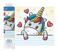 Diamond Dotz Painting, Beginner Kit Peinture au Diamant, Toile Polyester, U Baby, 23 x 23 cm